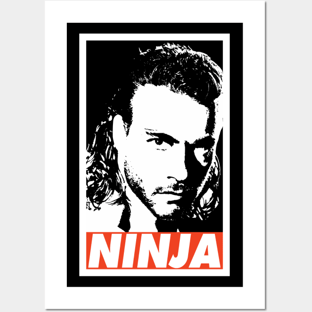 Ninja Van Damme Wall Art by Nerd_art